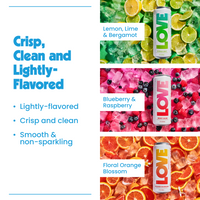 Be LOVE Lightly Flavored Electrolyte Beverage - Rainbow 6-Pack | Zero Sugar, Zero Calories, Zero Caffeine | Clean, Refreshing, Balanced Hydration