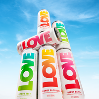 Be LOVE Lightly Flavored Electrolyte Beverage - Rainbow 6-Pack | Zero Sugar, Zero Calories, Zero Caffeine | Clean, Refreshing, Balanced Hydration