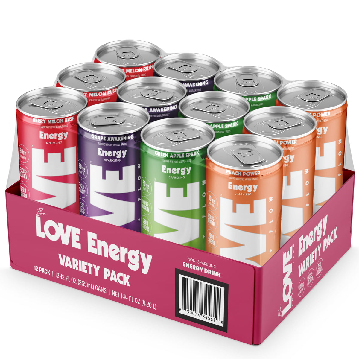 Be LOVE Classic Energy Variety Pack energy drink can, Classic Energy Variety Pack