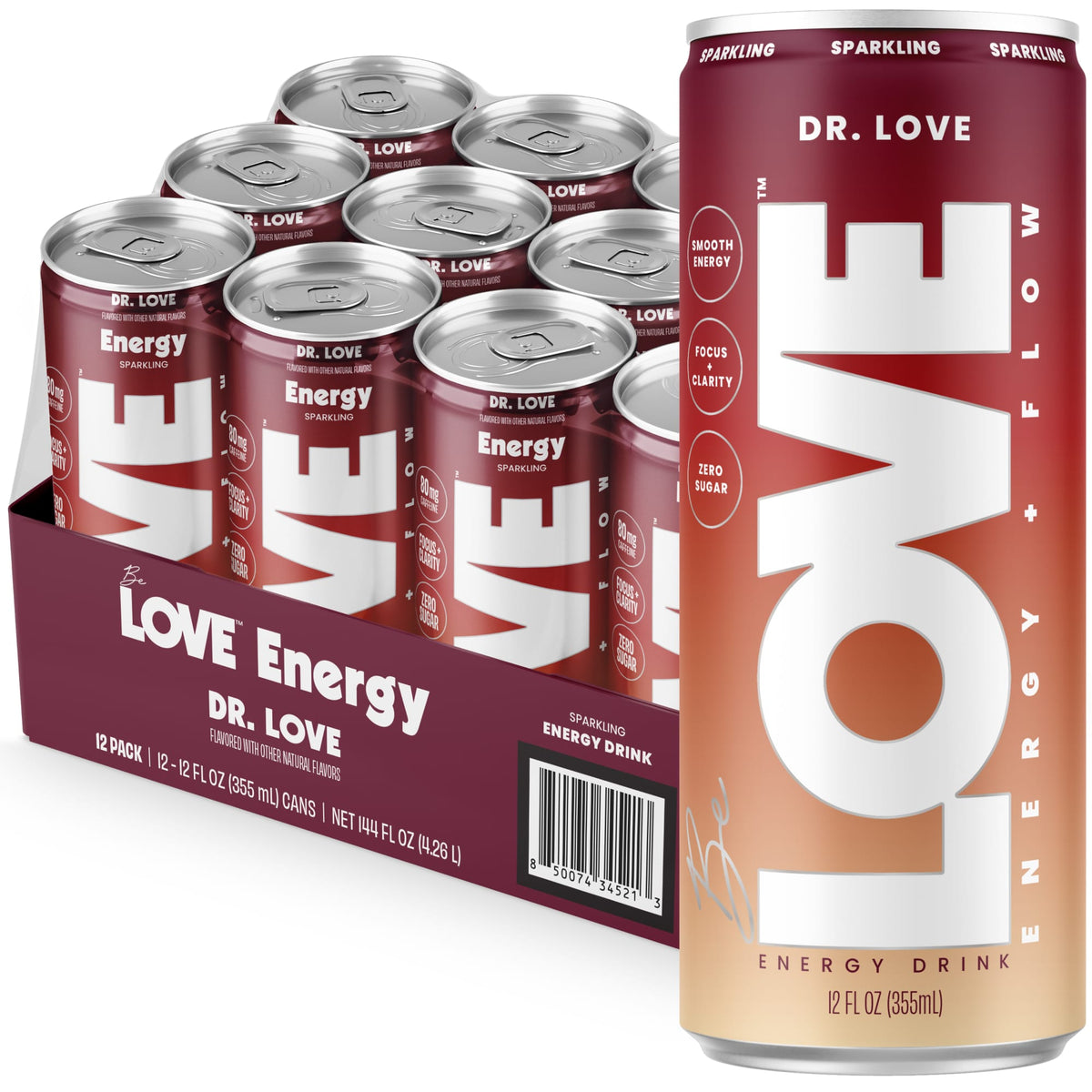 Be LOVE Dr. LOVE energy drink can, Dr. LOVE