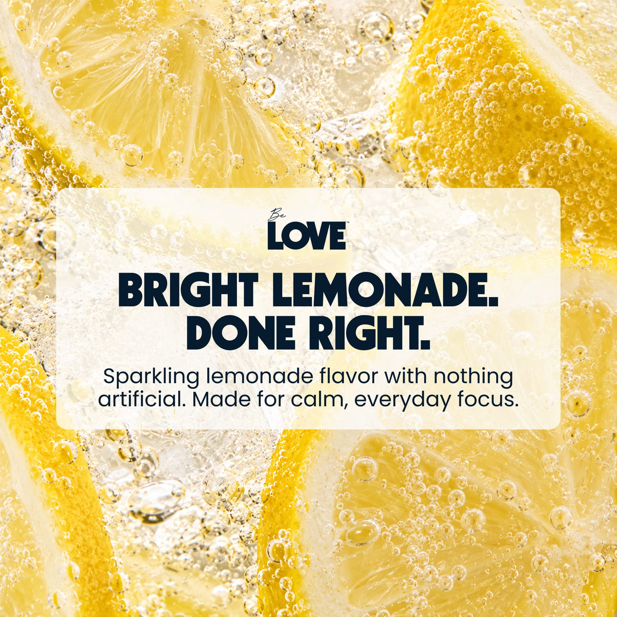 Be LOVE Lemonade Lift energy drink can, Lemonade Lift