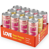 Be LOVE Protein Variety 12-Pack protein drink can, Protein Variety 12-Pack Thumbnail